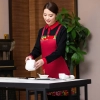 Chinese style dong bei floral printing apron