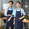 2025 fashion pure color halter apron kitchen water proof apron