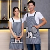 2022 Europe upgraded  canvas fabric pocket halter apron cafe waiter apron Color color 3