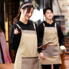 2025 Europe America fashion printing fruit store apron household halter apron cafe waiter Nail Art apron