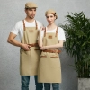 2022 Europe America  fruit store apron yellow halter apron cafe pub waiter  apron wholesale