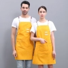 2022 Europe America  fruit store apron yellow halter apron cafe pub waiter  apron wholesale