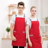 2022 simple  breathable fabric restaurant work apron chef halter apron Color color 2