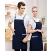 2022 simple  breathable fabric restaurant work apron chef halter apron Color color 4