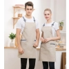 2022 simple  breathable fabric restaurant work apron chef halter apron Color color 8