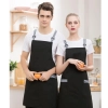 2022 simple  breathable fabric restaurant work apron chef halter apron Color color 9