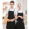 2022 simple  breathable fabric restaurant work apron chef halter apron