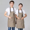 2022 cheap canvas  halter apron  fruit store apron long apron household apron Color color 3