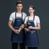 2022 fashion denim halter apron  fruit store apron long apron household apron custom logo