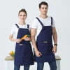 2022 fashion  canvas halter apron  fruit store apron caffee shop household apron custom logo supported Color color 5