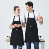 2022 fashion canvas halter apron  fruit store buy  apron for waiter caffee shop household apron Color color 2