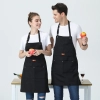 2022 fashion canvas halter apron  fruit store buy  apron for waiter caffee shop household apron