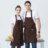 2022 fashion canvas halter apron  buy  apron for waiter chef apron caffee shop household apron