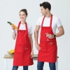 2025 fashion canvas halter apron  buy  apron for waiter chef apron caffee shop household apron Color color 3