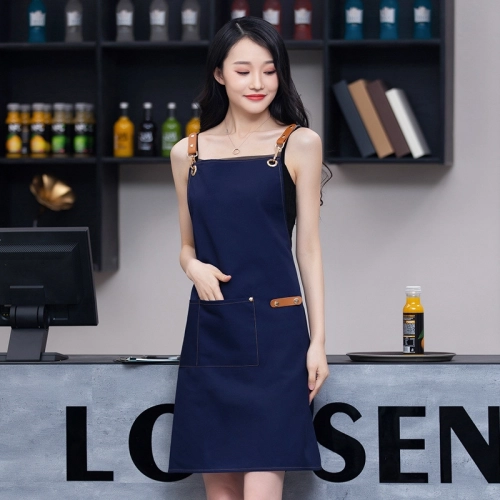 2025 korea style canvas halter apron  buy  apron for waiter chef apron caffee shop apron