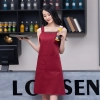 2025 korea style  halter apron  buy  apron for waiter chef apron caffee shop apron 服务员围裙 Color color 2