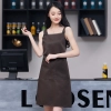 2025 korea style  halter apron  buy  apron for waiter chef apron caffee shop apron 服务员围裙