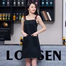 2025 korea style  halter apron  buy  apron for   chef apron caffee shop waiter apron
