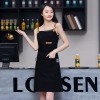 2025 Japan design halter apron  buy  apron for   chef apron caffee shop candy waiter apron Color color 2