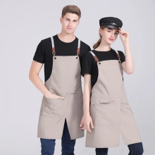 2025 Europe design halter apron  wholesale aprons for   chef apron caffee shop  waiter apron 2217