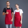 2022 Europe design halter apron  housekeeping aprons for   chef apron caffee shop  waiter apron 2217 Color color 2