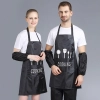 2022 bear printing halter  housekeeping aprons for   chef apron caffee shop  waiter apron Color color 5