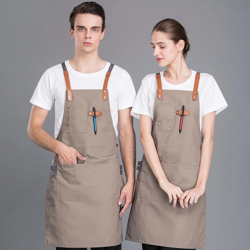 2025 Europe style halter  housekeeping aprons  chef apron caffee shop waiter apron
