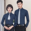 2022 fashion high quality breathable office work  shirt staff uniform women men shirt