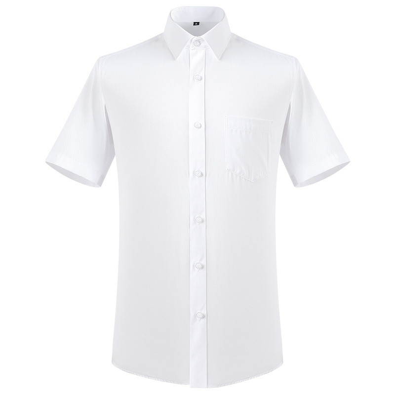 2022 short sleeve cheap price office formal work shirt for women men