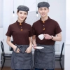 2025  fashion high quality pub  waiter waitress tshirt uniform cheap Color color 1