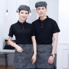 2022  fashion high quality work t-shirt unifrom waiter waitress tshirt for waiter Color color 2