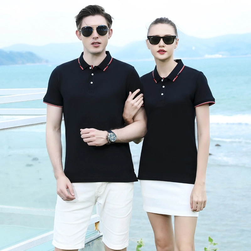 2025  fashion short sleeve bar waiter waitress tshirt working uniform