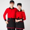 2022 classic long sleeve  tshirt workwear uniform wholesale price waiter t-shirt Color color 2