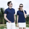 2022 Europe fashion show sleeve company uniform tshirt restruant   waiter t-shirt custom logo supported Color color 1