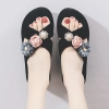 2025 fashion nice floral bead beach slipper summer  women  slipper wholesale household sipper