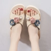 2022 fashion nice floral bead beach slipper summer  women  slipper wholesale household sipper