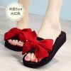 2025 fashion nice cloth bow beach slipper summer  women  slipper sandals Color color 5