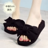 2022 fashion nice cloth bow beach slipper summer  women  slipper sandals