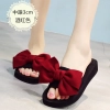 2022 fashion nice cloth bow beach slipper summer  women  slipper sandals