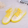 2025 Transparent Sweaty  fashion colorful crystal transparent PVC  women rain boot Color color 1