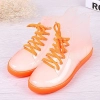 2022 Transparent Sweaty  fashion colorful crystal transparent PVC  women rain boot