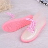 2025 Transparent Sweaty  fashion colorful crystal transparent PVC  women rain boot