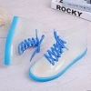 2025 Transparent Sweaty  fashion colorful crystal transparent PVC  women rain boot Color color 4