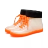 2025 Transparent Sweaty  fashion colorful crystal transparent PVC  women rain boot