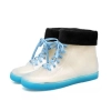 2022 Transparent Sweaty  fashion colorful crystal transparent PVC  women rain boot