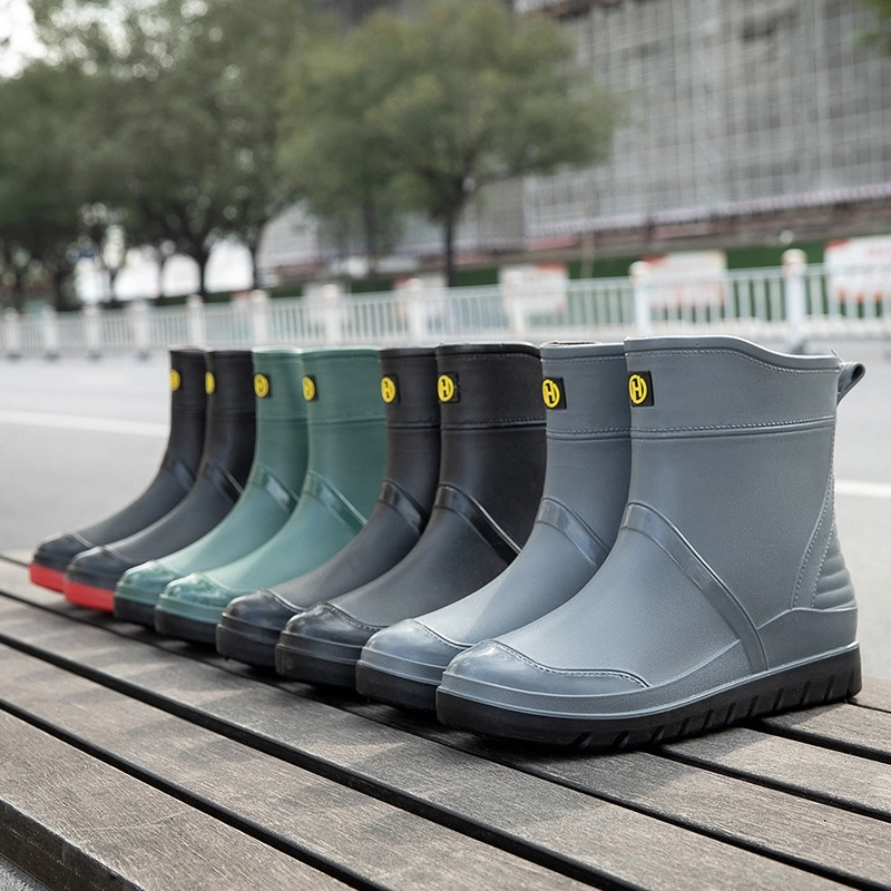 2025 winter low hem rain boot for men fishing rain boot