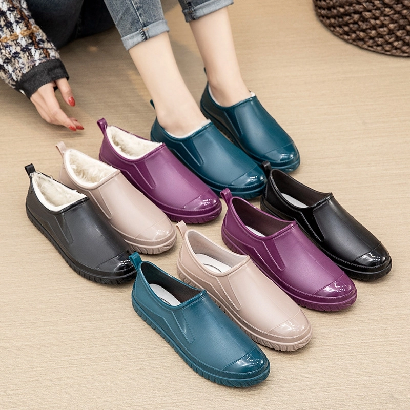 2025  low hem women rain boot flat rain boot
