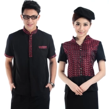 professional design short sleeve waiter uniform