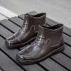 2022  winter thermal men design low hem women rain boot flat rain boot