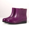 2022  new design autumn winter warm water proof low hem women rain boot Color color 1